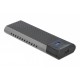 DeLOCK 42638 caja para disco duro externo M.2 Caja externa para unidad de estado sólido (SSD) Negro, Gris